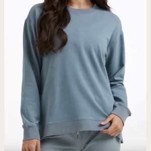 Vuori Slate Blue Laguna oversized crew